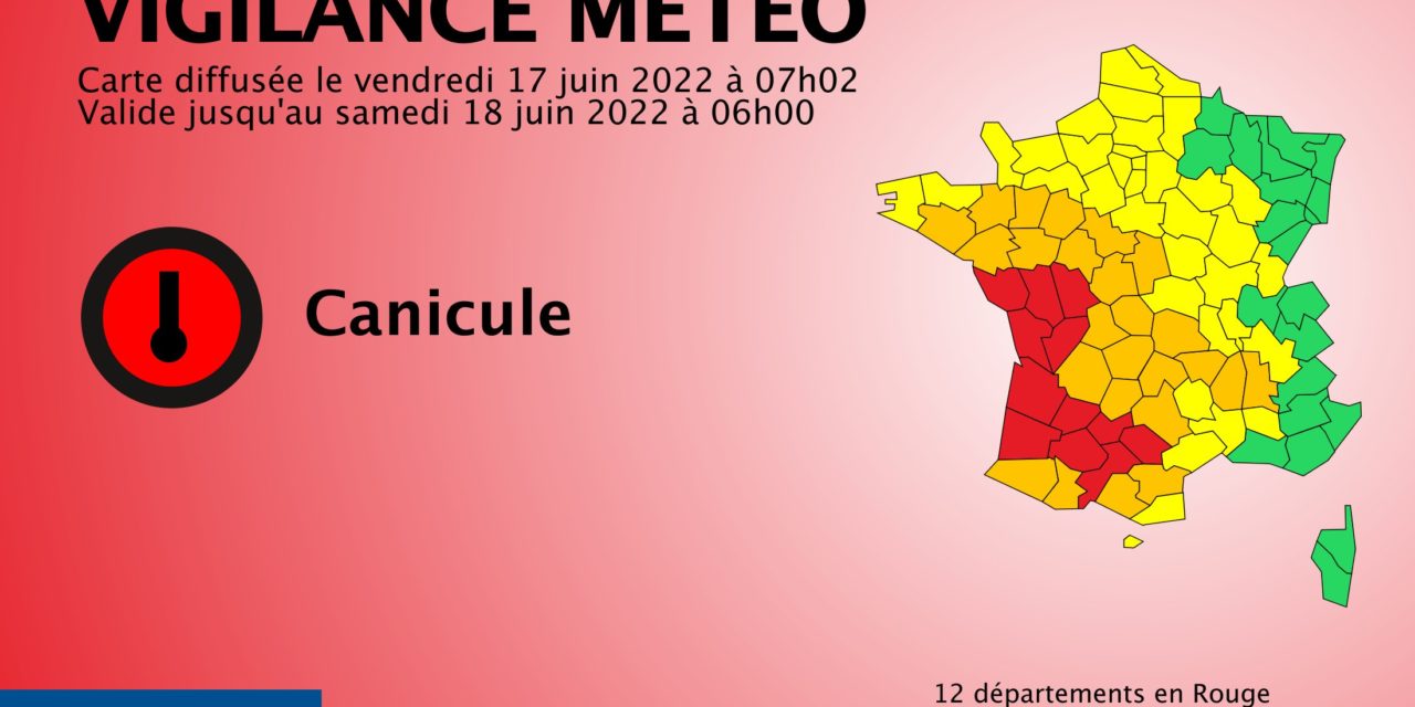 Alerte Canicule : Vigilance rouge dans 7 départements de Nouvelle-Aquitaine !