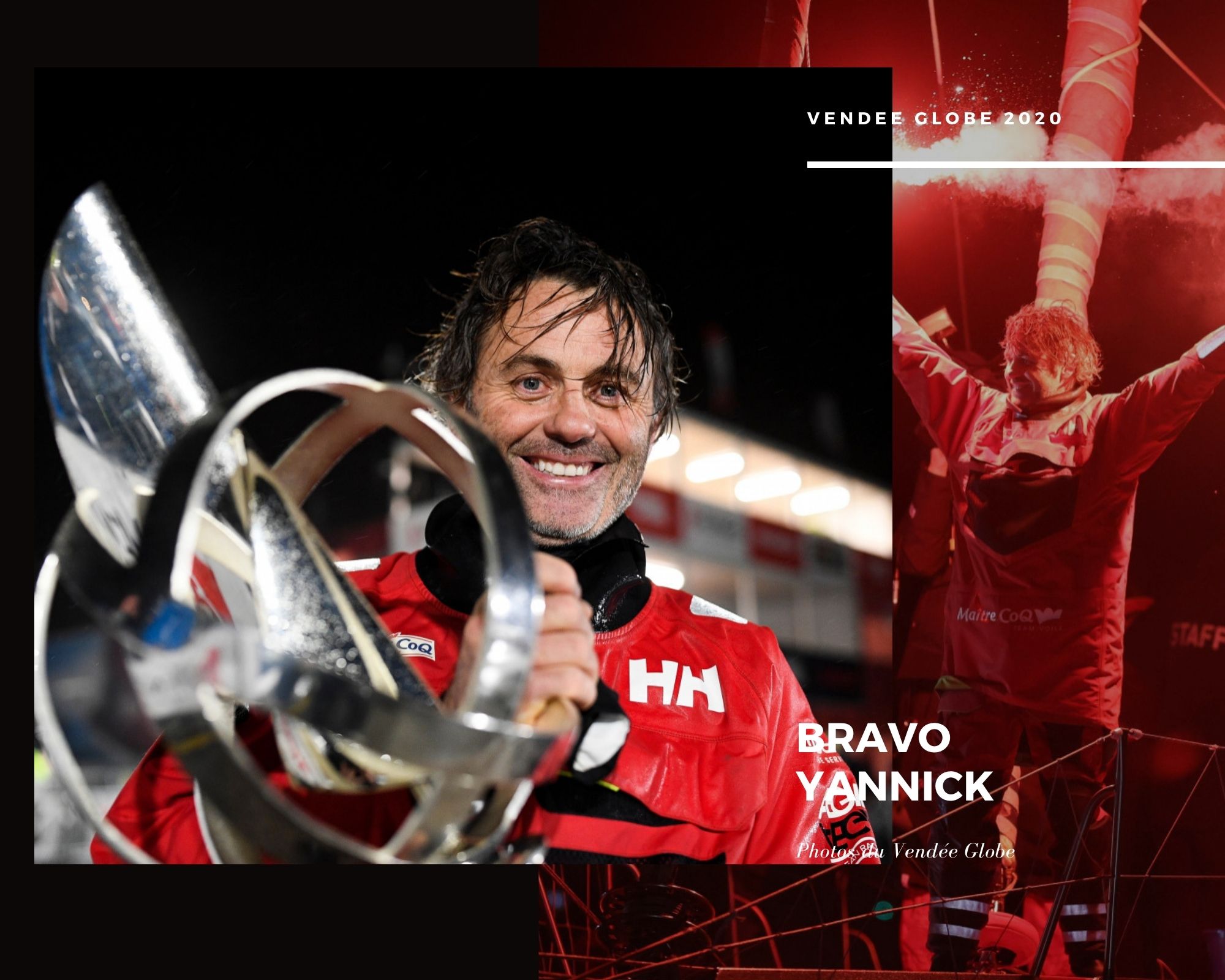 Yannick Bestaven vainqueur de la 9eme édition du Vendée Globe