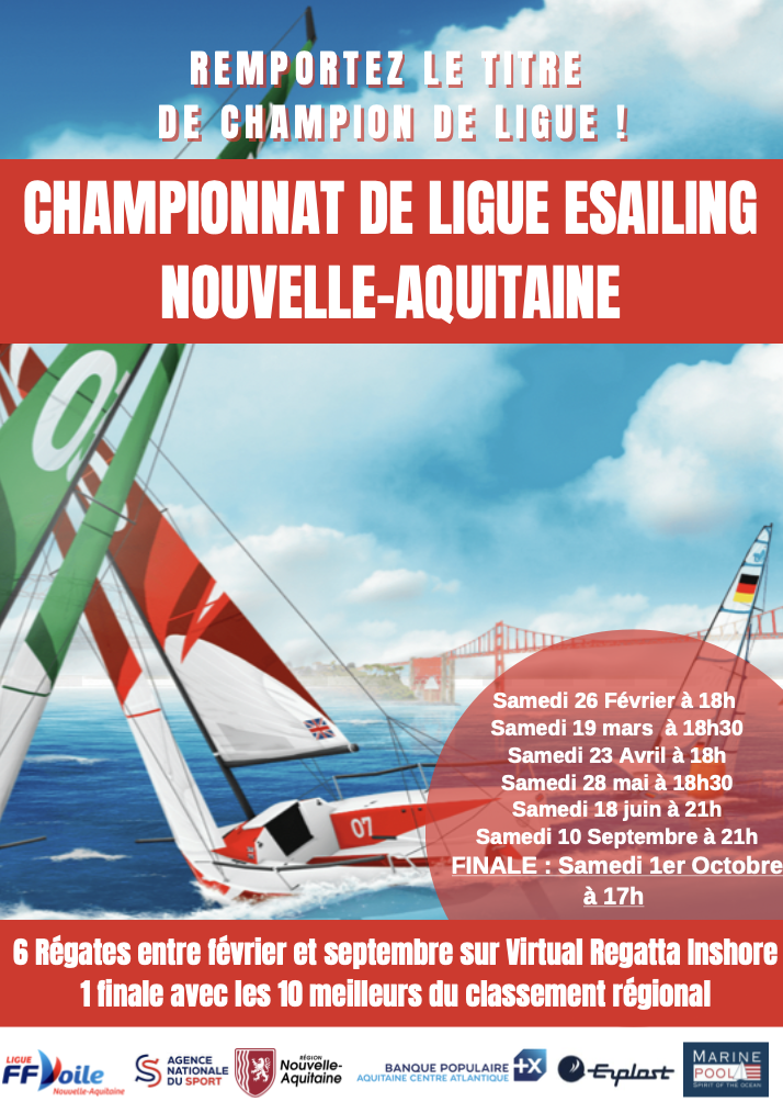 Championnat de Ligue Esailing : 6 régates et 1 Medal Race !