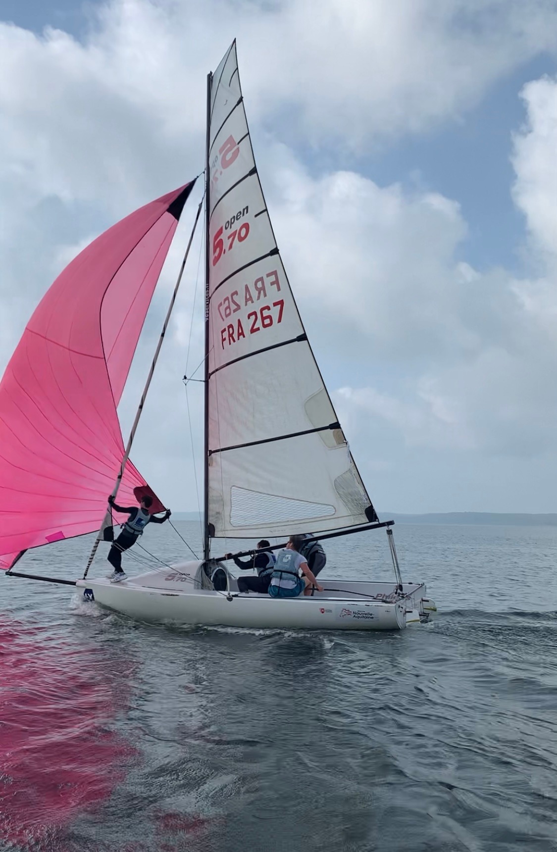 Retour en image sur le championnat de france UNSS Open 5.70 au Cercle de Voile de Cazaux Lac