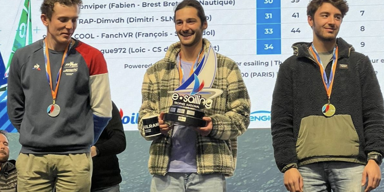 Gaétan de Kat « Gadek » (CV Sanguinet), 3ème au Championnat de France Esailing au Salon Nautique de Paris