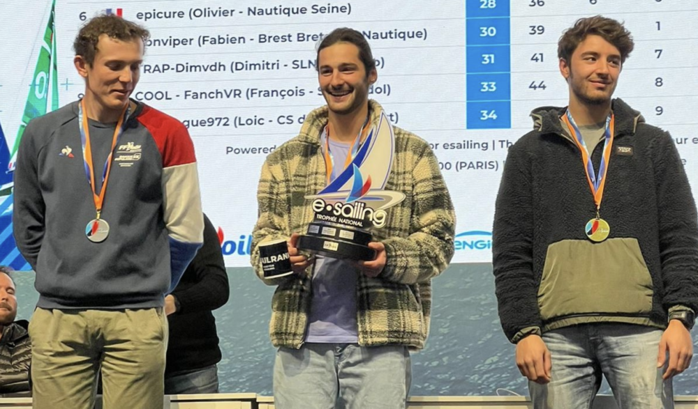 Gaétan de Kat « Gadek » (CV Sanguinet), 3ème au Championnat de France Esailing au Salon Nautique de Paris