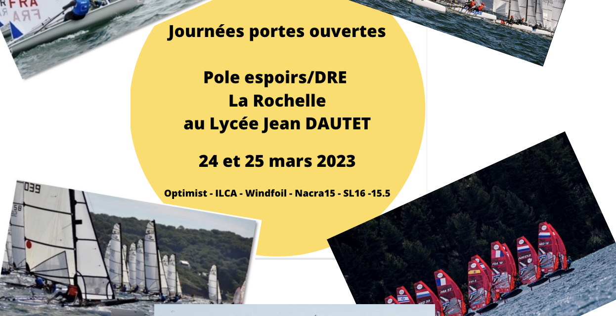 Journée Portes Ouvertes Lycée/Pôle Espoir et DRE le 24 et 25 mars 2023 au Lycée Jean Dautet à La Rochelle